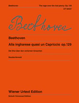 Alla ingharese quasi un Capriccio, Op. 129 piano sheet music cover